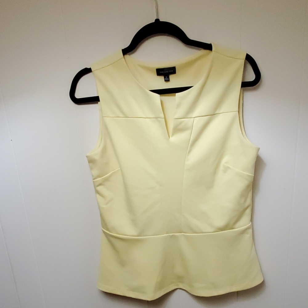 Sunny Yellow Peplum Top